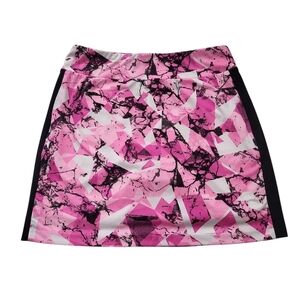 Tail women's pink white black pockets shorts underneath golf tennis skirt size S